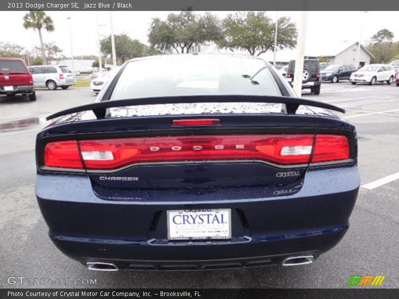 Jazz Blue / Black 2013 Dodge Charger SE