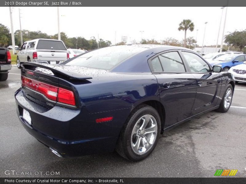 Jazz Blue / Black 2013 Dodge Charger SE