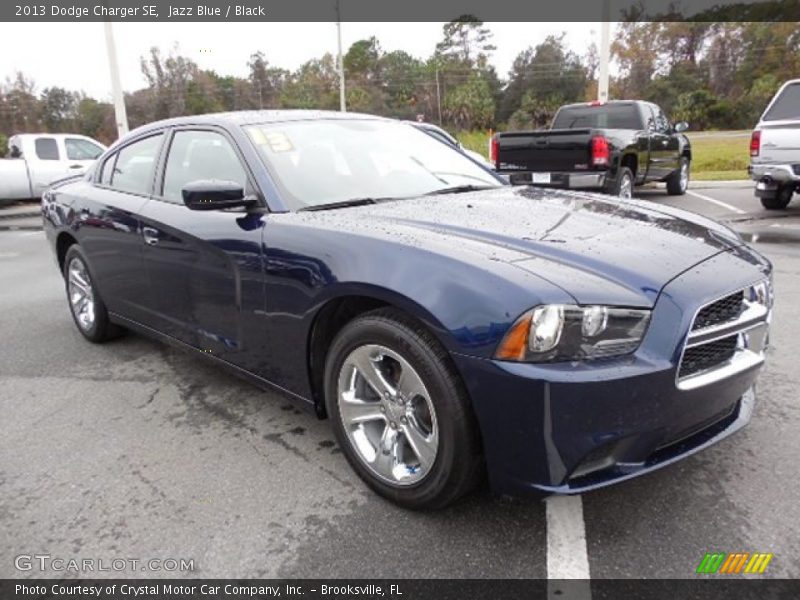 Jazz Blue / Black 2013 Dodge Charger SE