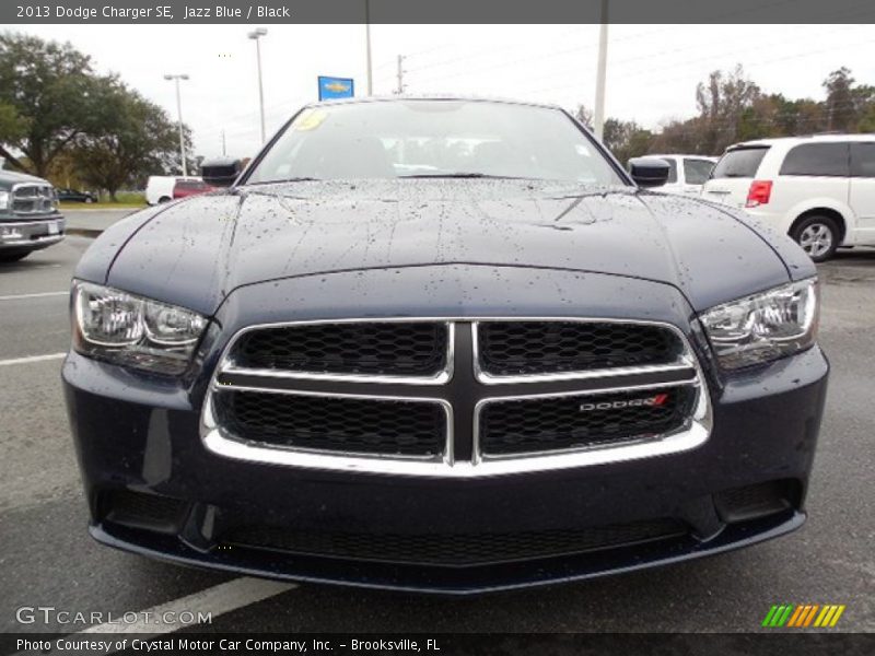 Jazz Blue / Black 2013 Dodge Charger SE