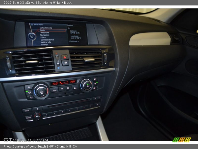 Alpine White / Black 2012 BMW X3 xDrive 28i