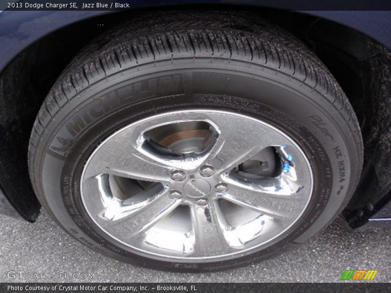 Jazz Blue / Black 2013 Dodge Charger SE