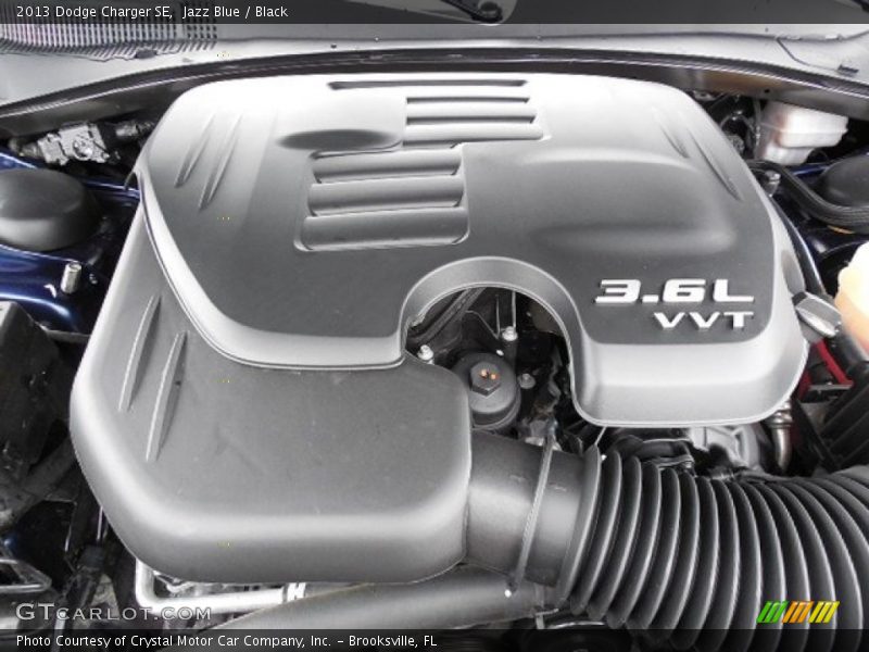 Jazz Blue / Black 2013 Dodge Charger SE