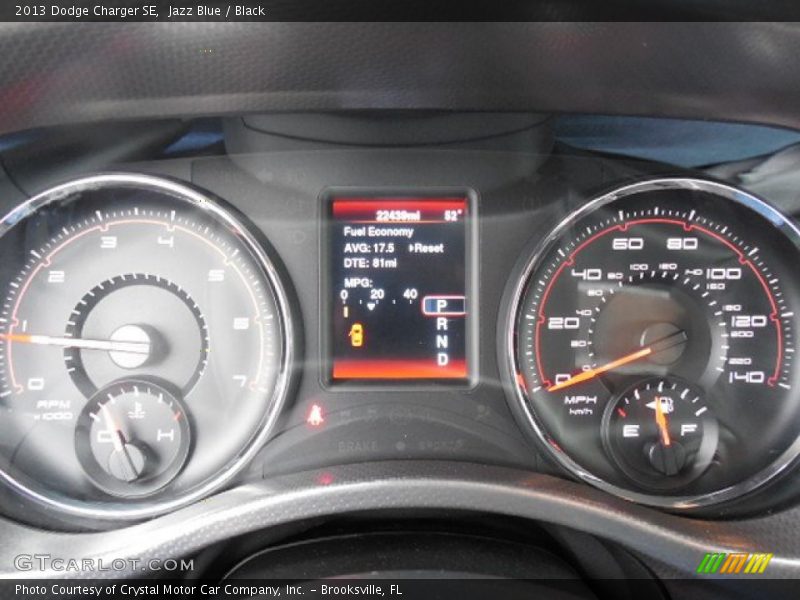 Jazz Blue / Black 2013 Dodge Charger SE