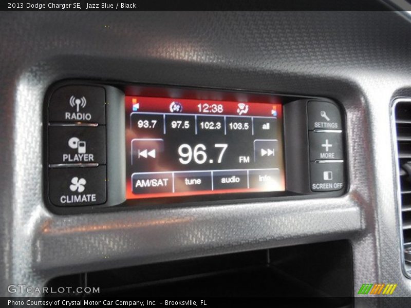 Jazz Blue / Black 2013 Dodge Charger SE