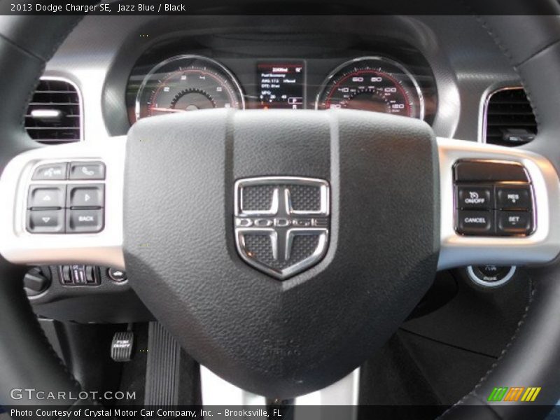 Jazz Blue / Black 2013 Dodge Charger SE
