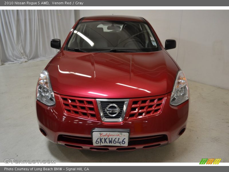 Venom Red / Gray 2010 Nissan Rogue S AWD