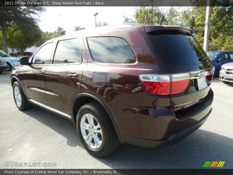 Deep Molten Red Pearl / Black 2012 Dodge Durango SXT