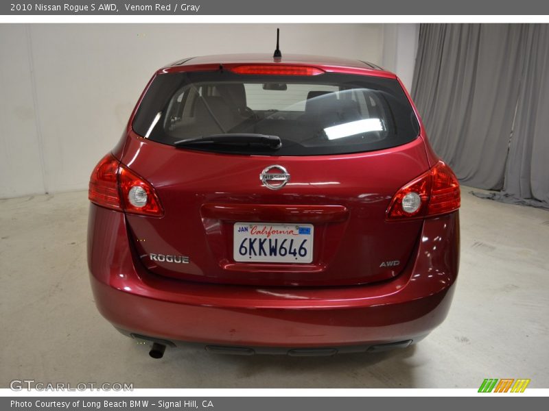 Venom Red / Gray 2010 Nissan Rogue S AWD