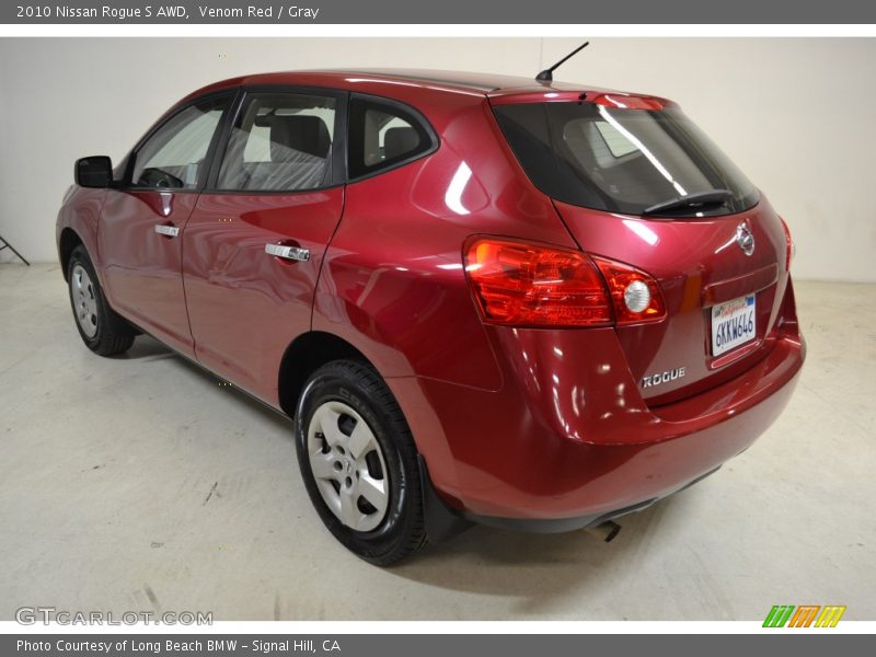 Venom Red / Gray 2010 Nissan Rogue S AWD
