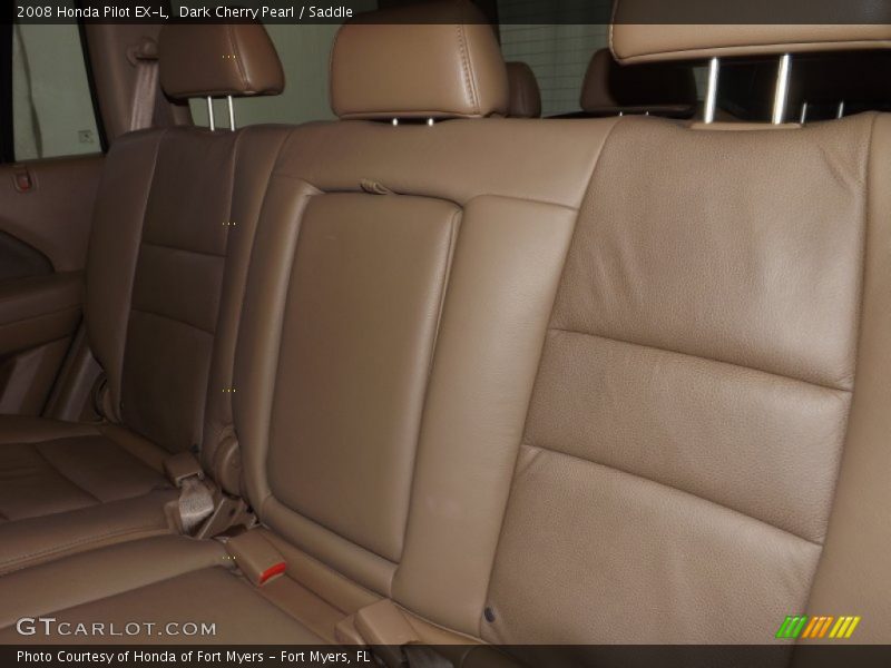 Dark Cherry Pearl / Saddle 2008 Honda Pilot EX-L