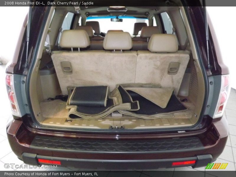 Dark Cherry Pearl / Saddle 2008 Honda Pilot EX-L