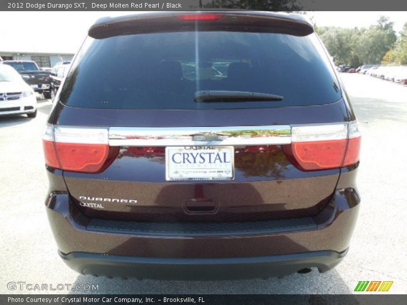 Deep Molten Red Pearl / Black 2012 Dodge Durango SXT
