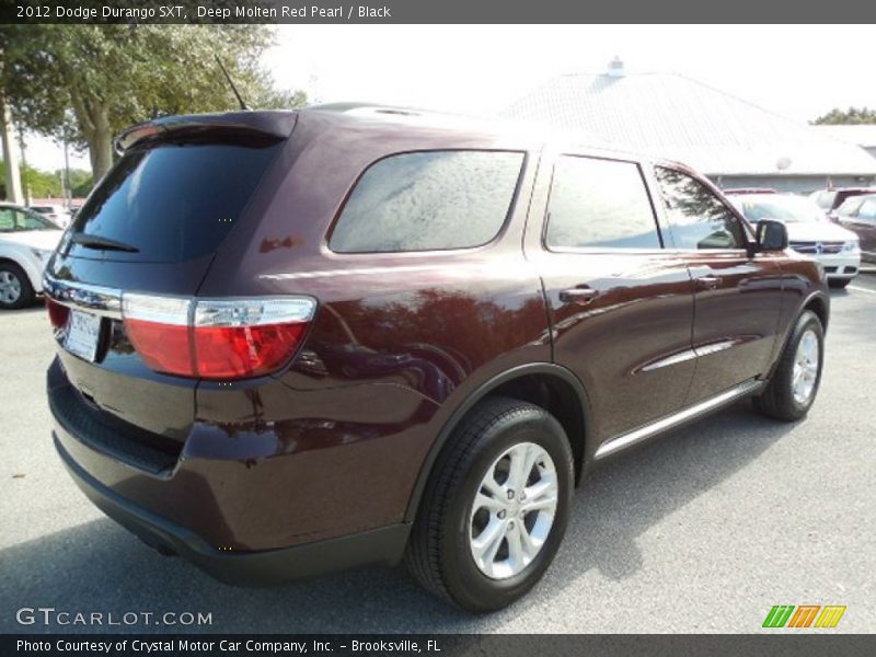 Deep Molten Red Pearl / Black 2012 Dodge Durango SXT