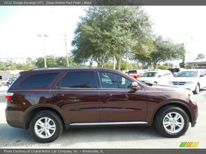 Deep Molten Red Pearl / Black 2012 Dodge Durango SXT