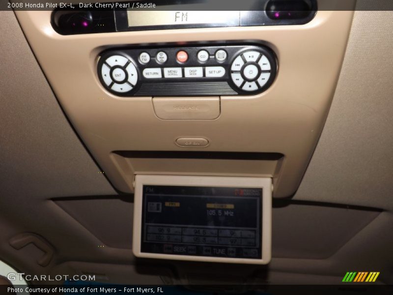 Dark Cherry Pearl / Saddle 2008 Honda Pilot EX-L
