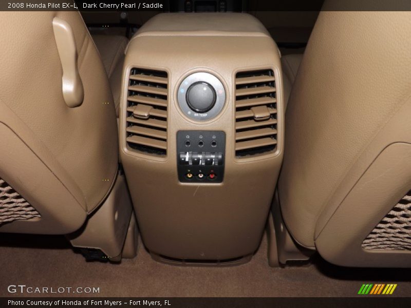 Dark Cherry Pearl / Saddle 2008 Honda Pilot EX-L