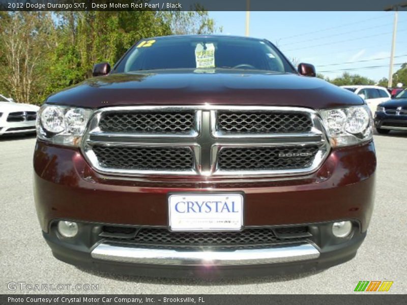 Deep Molten Red Pearl / Black 2012 Dodge Durango SXT