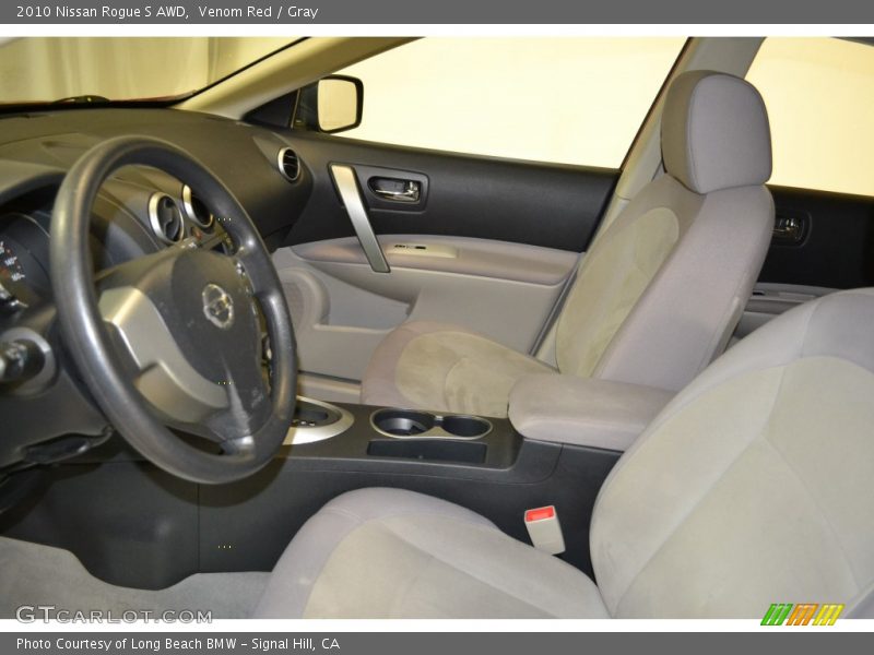 Venom Red / Gray 2010 Nissan Rogue S AWD