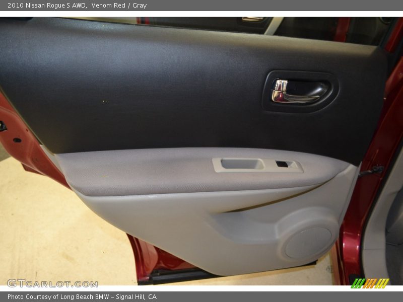 Venom Red / Gray 2010 Nissan Rogue S AWD