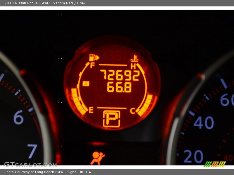 Venom Red / Gray 2010 Nissan Rogue S AWD