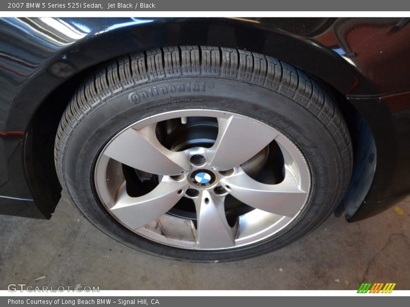 Jet Black / Black 2007 BMW 5 Series 525i Sedan