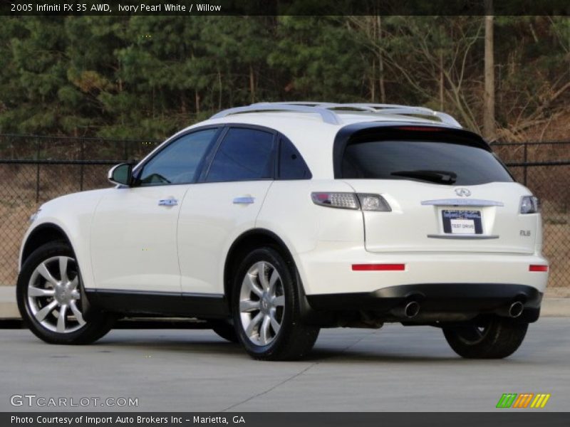 Ivory Pearl White / Willow 2005 Infiniti FX 35 AWD