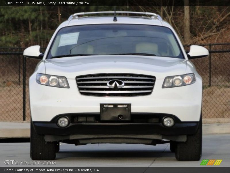 Ivory Pearl White / Willow 2005 Infiniti FX 35 AWD