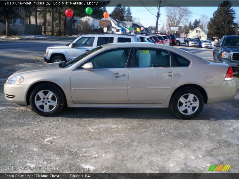 Gold Mist Metallic / Ebony 2010 Chevrolet Impala LS