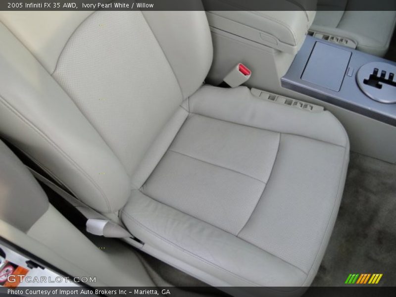 Ivory Pearl White / Willow 2005 Infiniti FX 35 AWD