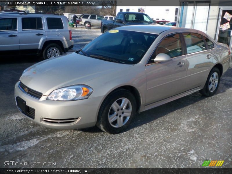 Gold Mist Metallic / Ebony 2010 Chevrolet Impala LS