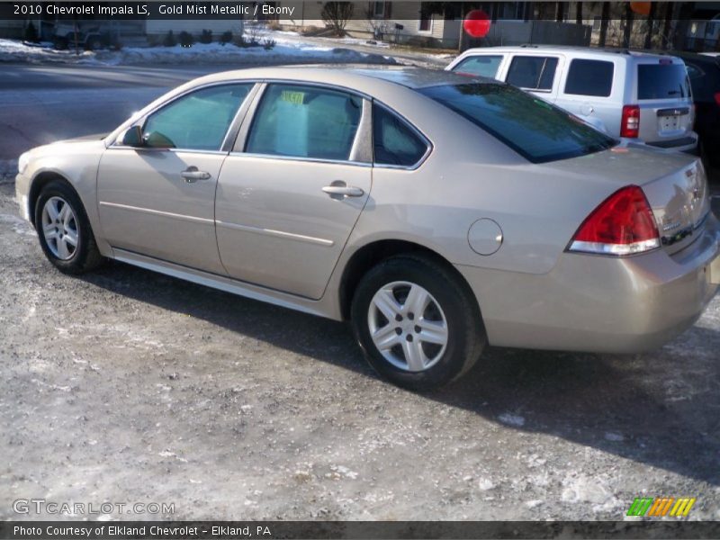 Gold Mist Metallic / Ebony 2010 Chevrolet Impala LS