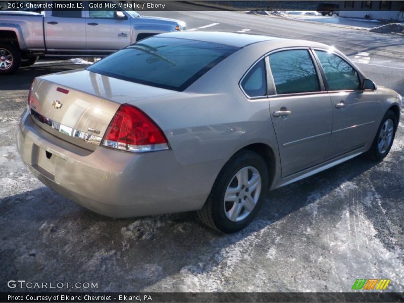 Gold Mist Metallic / Ebony 2010 Chevrolet Impala LS