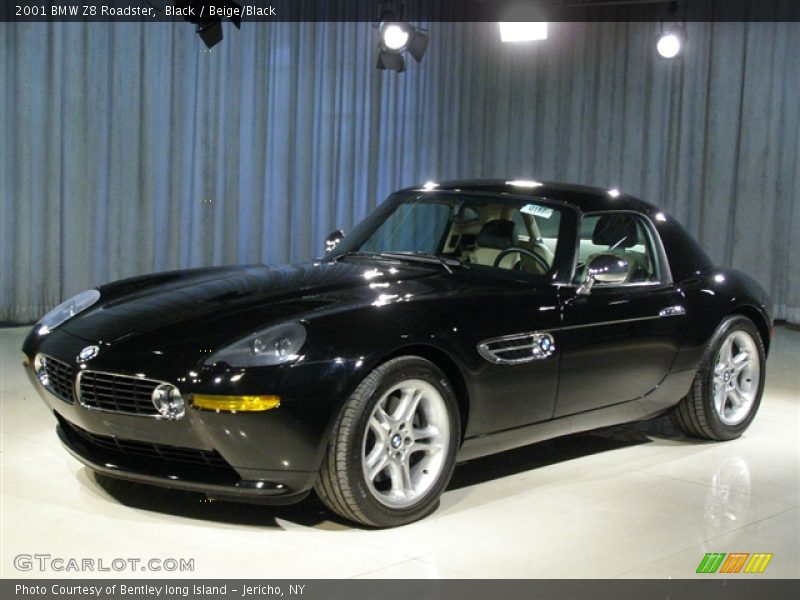 2001 BMW Z8 in Black with Black and Beige Leather Interior, Front Left - 2001 BMW Z8 Roadster