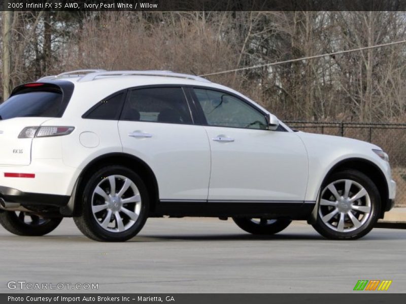 Ivory Pearl White / Willow 2005 Infiniti FX 35 AWD