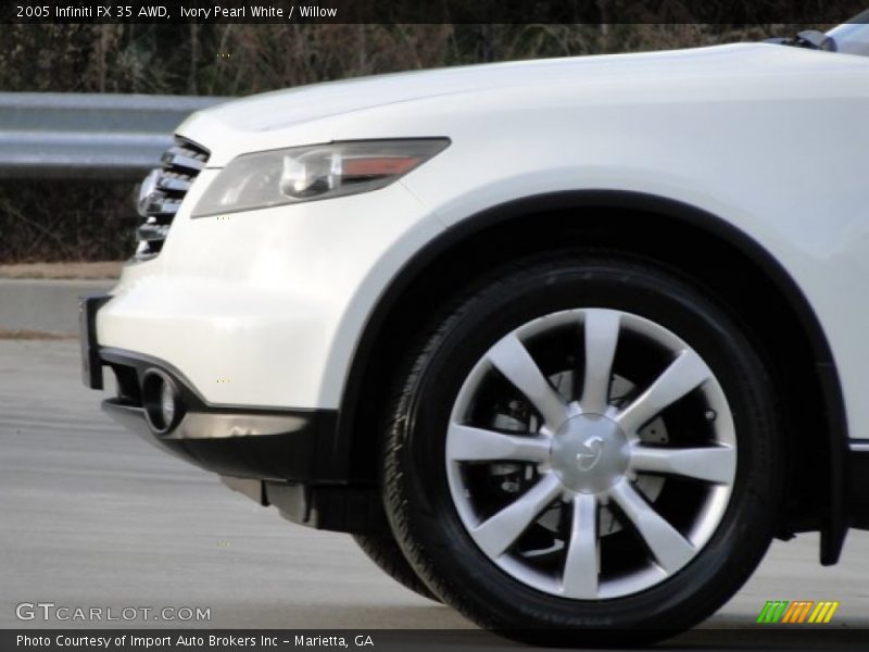 Ivory Pearl White / Willow 2005 Infiniti FX 35 AWD