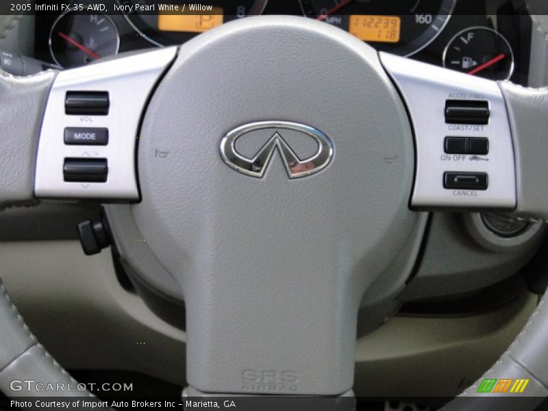 Ivory Pearl White / Willow 2005 Infiniti FX 35 AWD