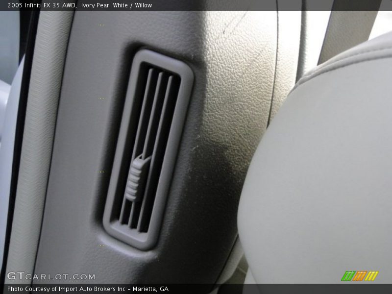 Ivory Pearl White / Willow 2005 Infiniti FX 35 AWD
