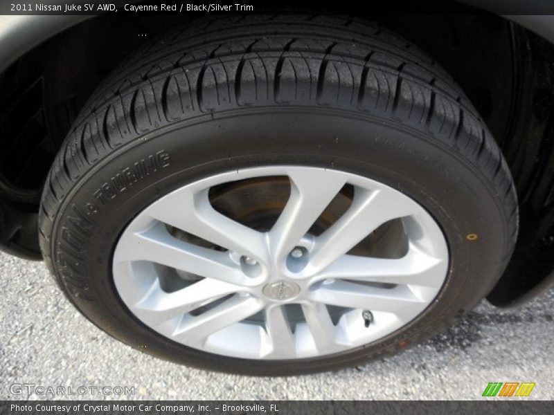 Cayenne Red / Black/Silver Trim 2011 Nissan Juke SV AWD