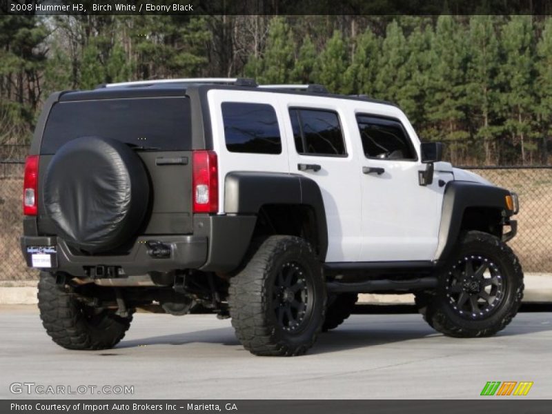 Birch White / Ebony Black 2008 Hummer H3