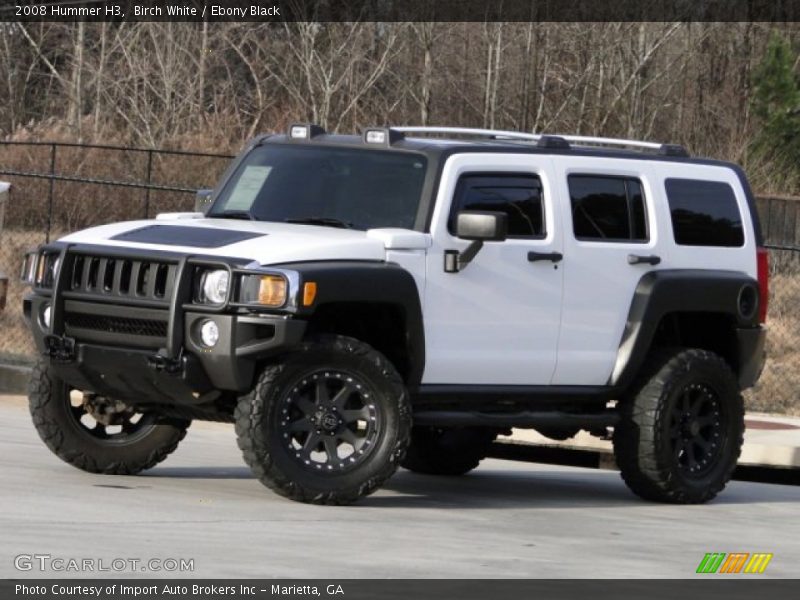 Birch White / Ebony Black 2008 Hummer H3