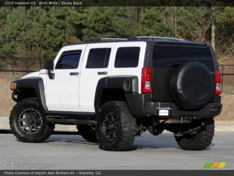 Birch White / Ebony Black 2008 Hummer H3