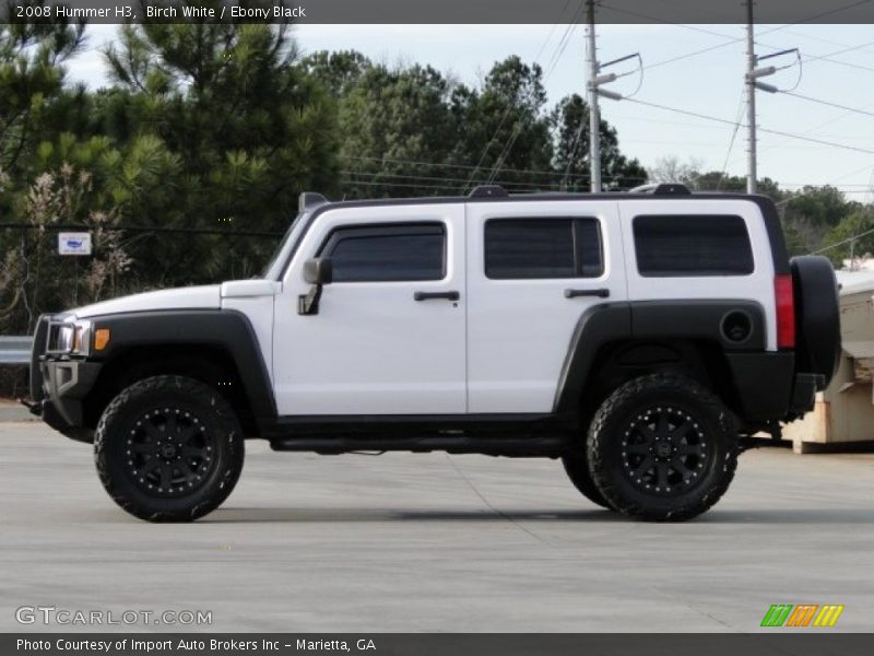 Birch White / Ebony Black 2008 Hummer H3