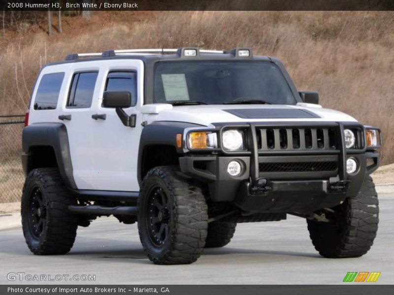 Birch White / Ebony Black 2008 Hummer H3