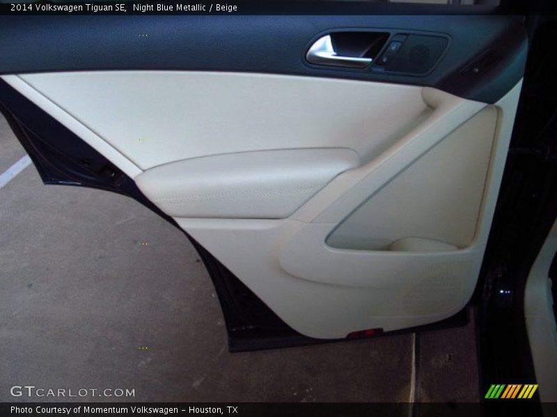 Night Blue Metallic / Beige 2014 Volkswagen Tiguan SE
