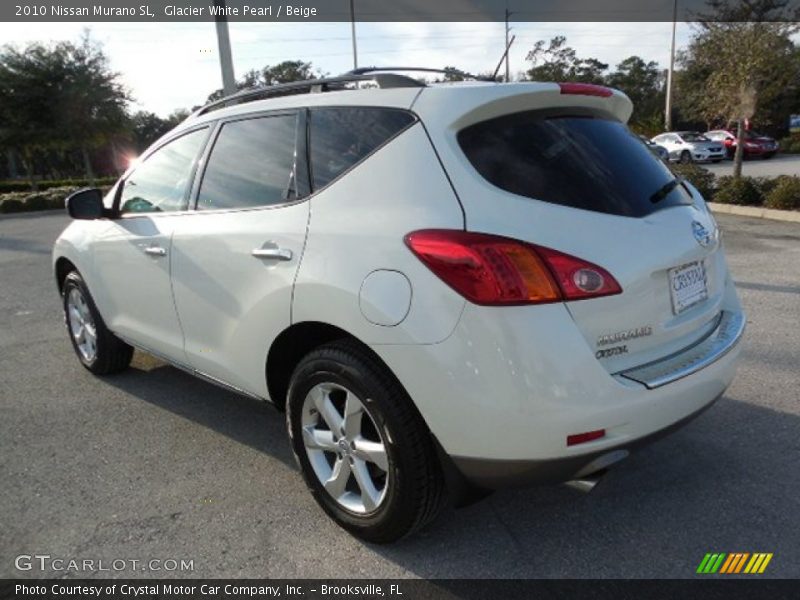 Glacier White Pearl / Beige 2010 Nissan Murano SL