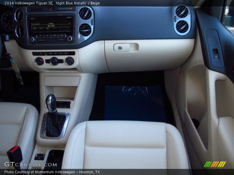 Night Blue Metallic / Beige 2014 Volkswagen Tiguan SE
