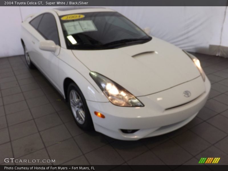 Super White / Black/Silver 2004 Toyota Celica GT