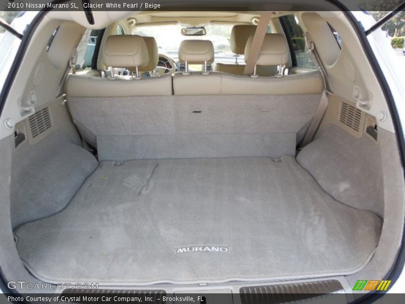 Glacier White Pearl / Beige 2010 Nissan Murano SL
