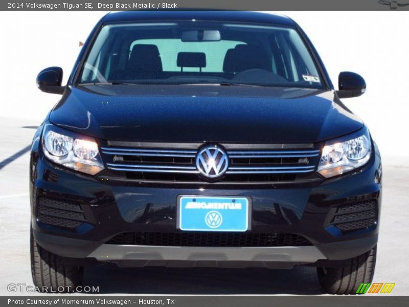 Deep Black Metallic / Black 2014 Volkswagen Tiguan SE